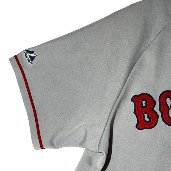 Majestic Boston Red Sox David Ortiz #34 Jersey Men’s XL Gray MLB EUC - Picture 5 of 9